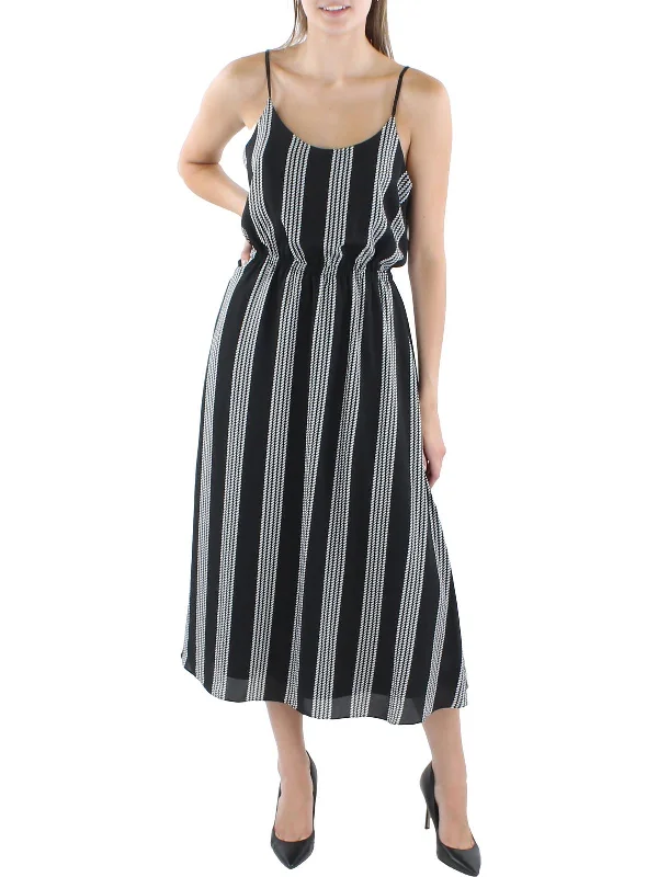 Discount Deals Womens Printed Midi Fit & Flare Dress
