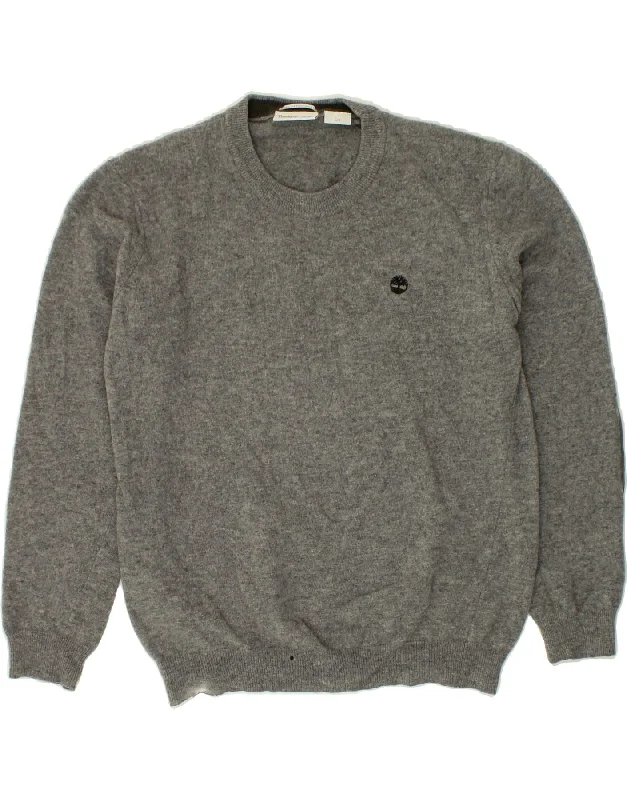 Super Sale TIMBERLAND Womens Crew Neck Jumper Sweater UK 16 Large Grey