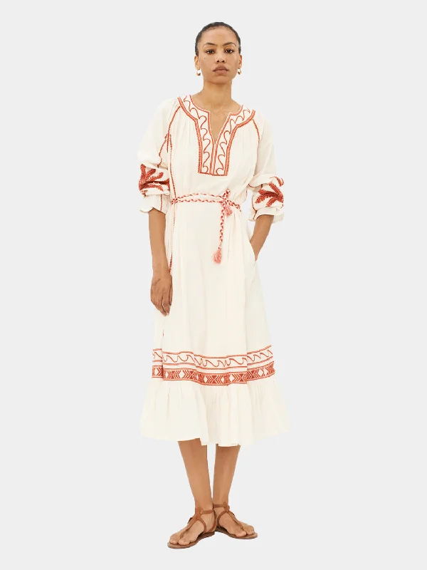 Deal Dash Embroidered maxi dress