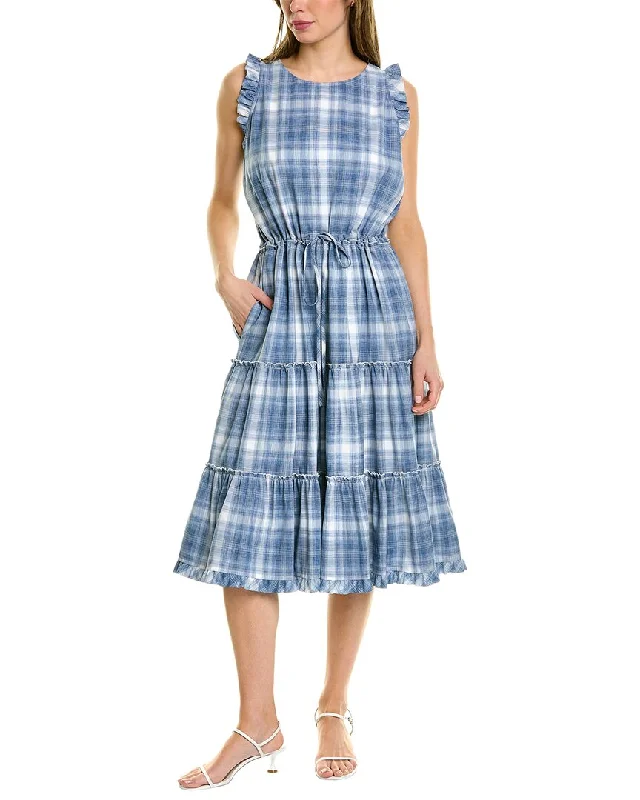 Stock Up and Save Sara Campbell Tiered Midi Dress