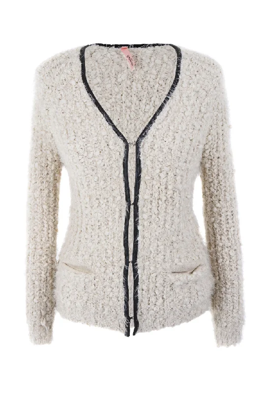 Deal Zone CUTIE Cream Fluffy Cardigan