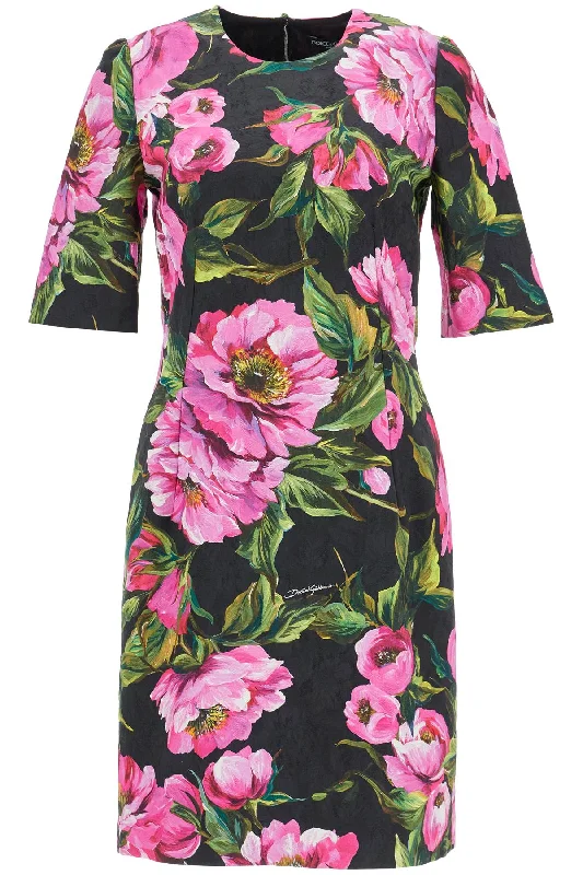 Bargain Bin Dolce & Gabbana Women's  Floral Cotton Dress With Peonies