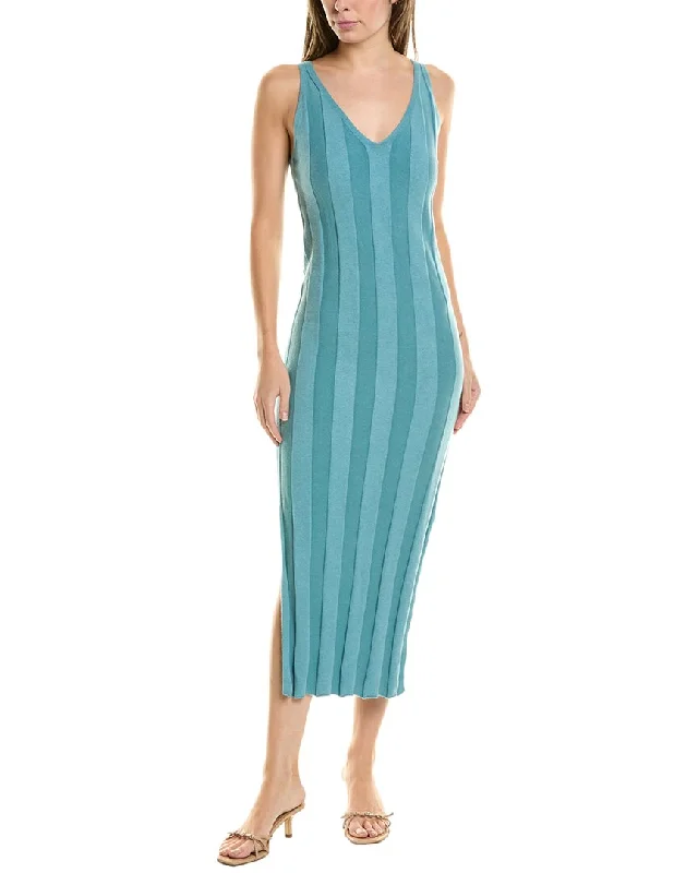 Buy Now Electric Rose Rikki Silk-Blend Midi Dress