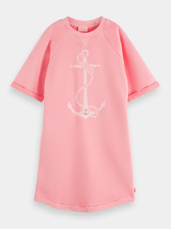 Limited Availability Kids - Garment-dyed relaxed-fit sweat dress