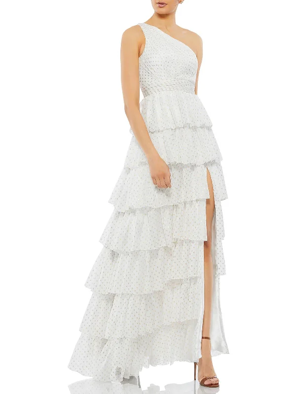 Great Deals Womens One Shoulder Maxi Evening Dress