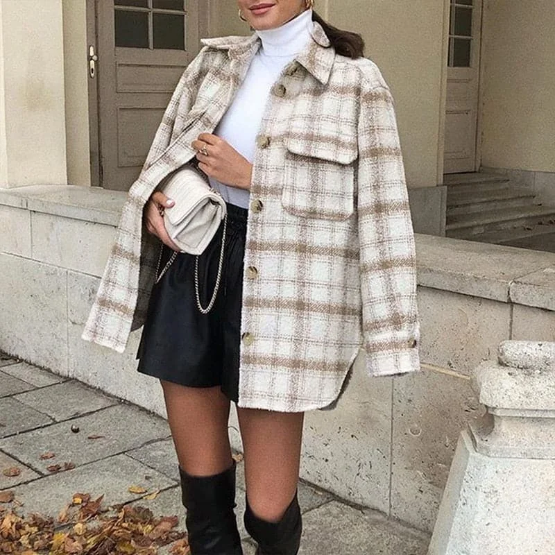 Massive Deals DressBetty - Women Soft Tweed Fashion Elegant Coats