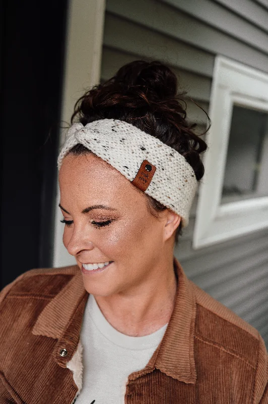 Savings Bonanza Women's Wanderlust Knit Headband - Ivory Tweed