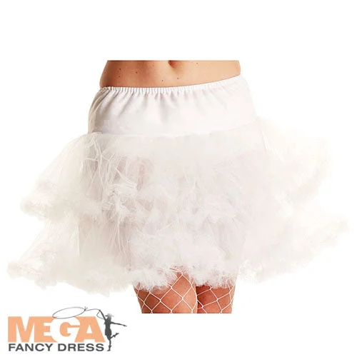 Savings Spectacular White 3 Layer Petticoat Elegant Skirt Accessory