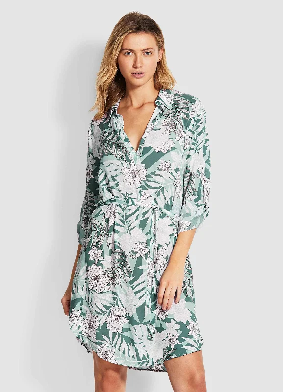 Bargain Prices Copacabana Shirt Dress - Vine