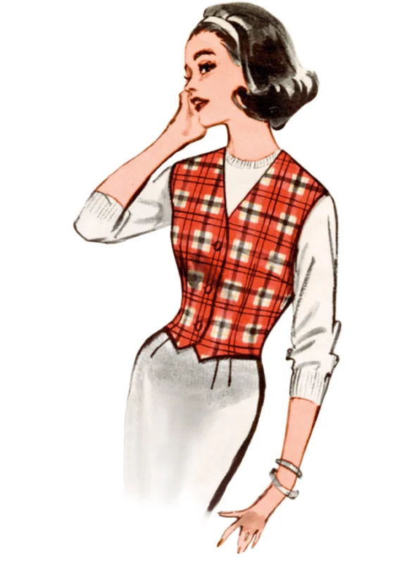 Online Only Butterick Vintage Vest or Waistcoats B7018