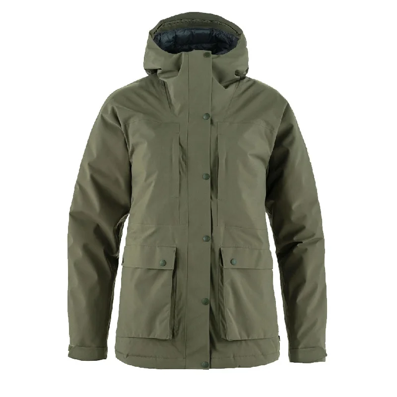 Shop and Save Fjallraven Womens HC Hydratic Padded Jacket Laurel Green