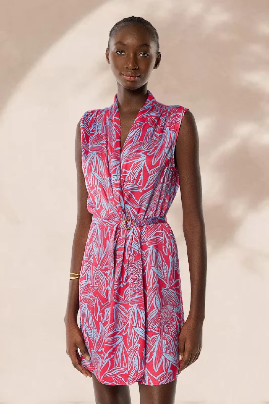 Early Access Mini Dress Clea - Pink Pop Tiger