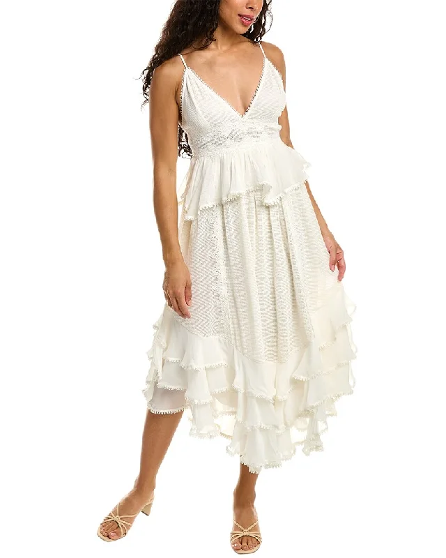 Now or Never Rococo Sand Aloe Maxi Dress