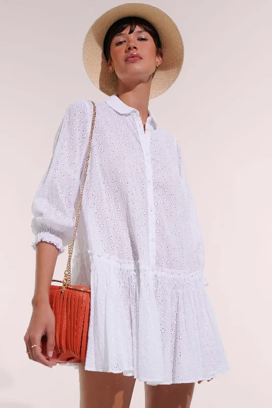Exclusive Access Mini Dress Tesorino - Optic White