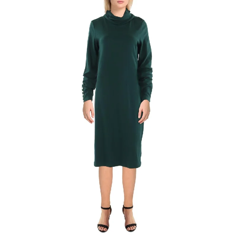 Exclusive Access Womens Knit Turtleneck Sweaterdress