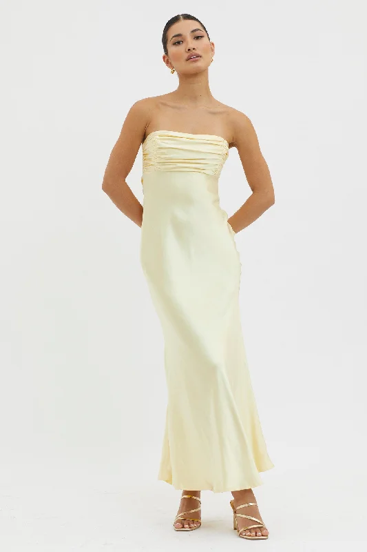 Great Deals Moon Song Strapless Laced Back Dress Sun