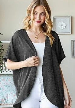 Discount Deals Dolman Charcoal Cardigan