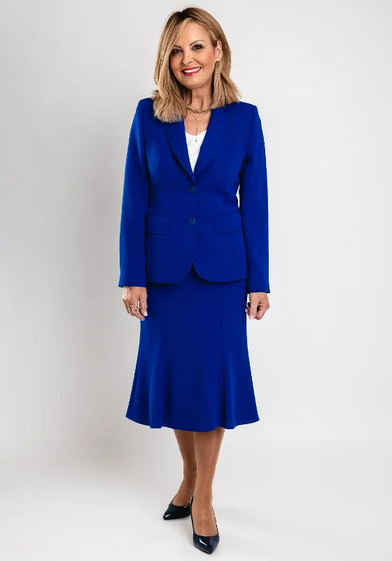 New Deals Christina Felix Single Breasted Tailored Blazer, Royal Blue