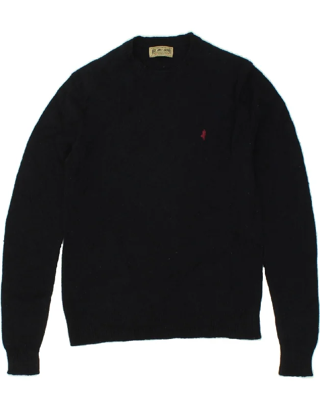Extra Discounts MARLBORO CLASSICS Womens Crew Neck Jumper Sweater UK 14 Medium Navy Blue