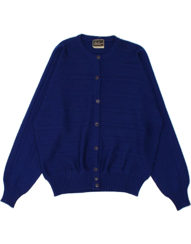 Can't Miss LUISA SPAGNOLI Womens Cardigan Sweater UK 18 XL Navy Blue Striped
