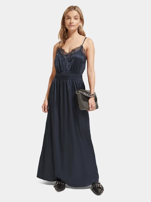 Early Access Lace camisole maxi dress