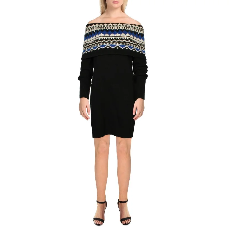Exclusive Preview Womens Knit Above Knee Sweaterdress