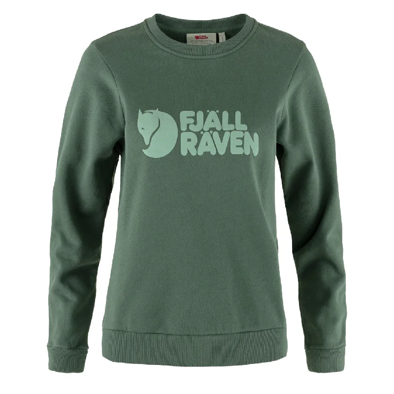 Markdown Madness Fjallraven Womens Logo Sweater Deep Patina / Misty Green