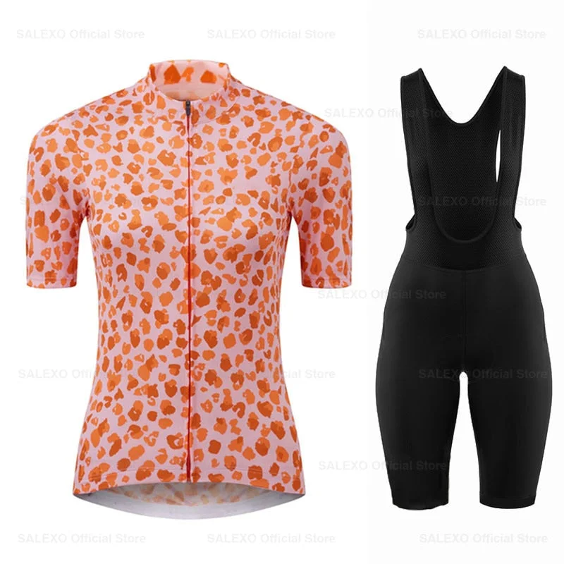 Hurry In Salexo Women Floral Petal Cycling Jersey Set (2 Variants)