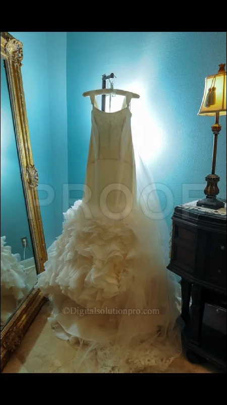 Exclusive Deal Vera Wang Georgette Mermaid Gown