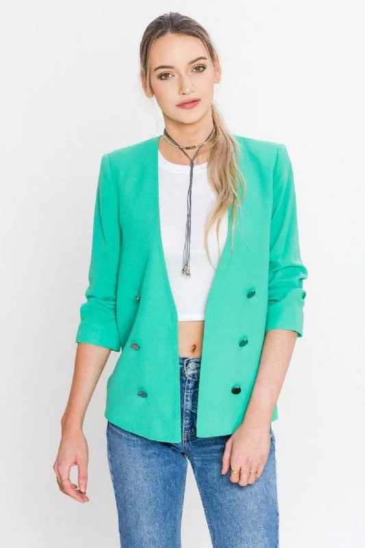 Bargain Prices Open Blazer W/ Buttons