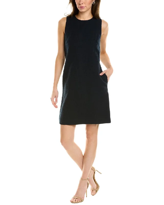 Daily Deals Carolina Herrera Popcorn Knit Linen-Blend Shift Dress