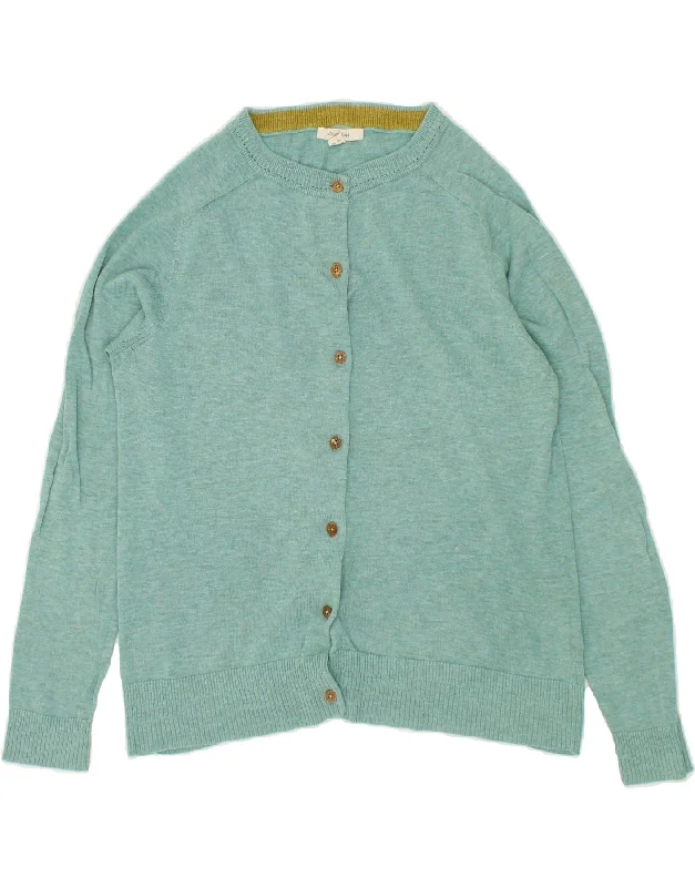 Don't Wait WHITE STUFF Womens Cardigan Sweater UK 12 Medium  Green Cotton