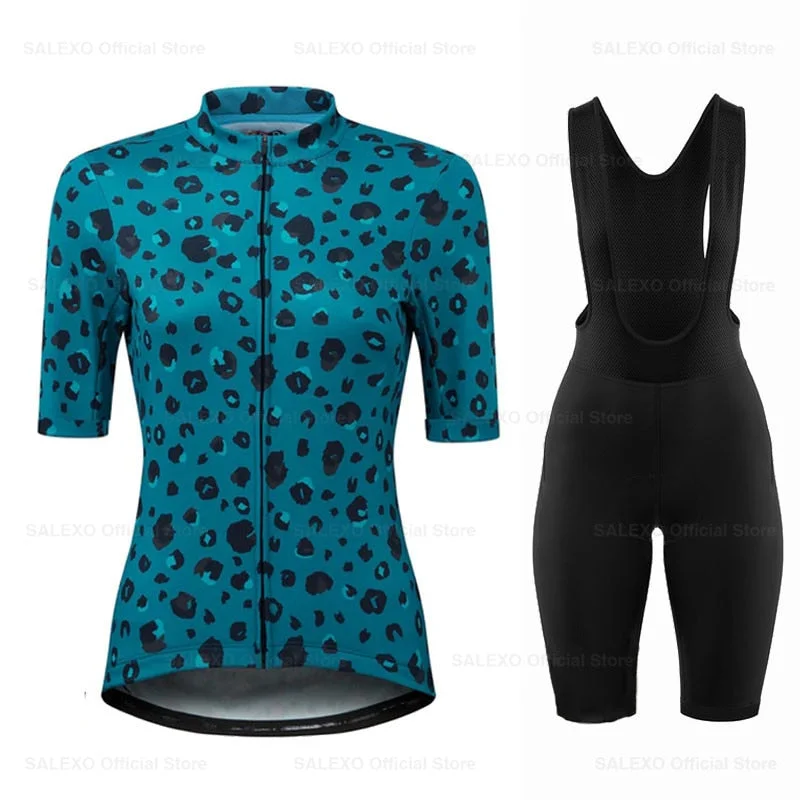 Instant Discount Salexo Women Flower Petal Cycling Jersey Set
