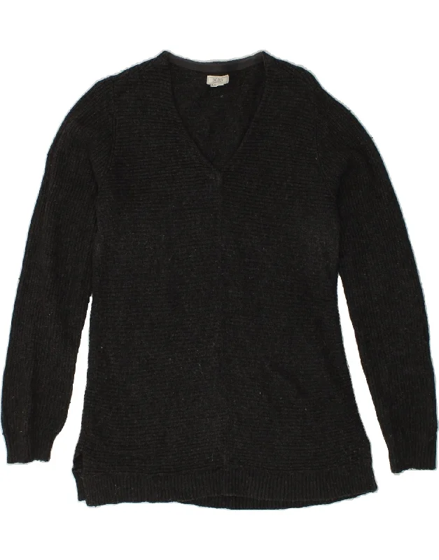 Deal Explosion FAT FACE Womens V-Neck Jumper Sweater UK 10 Small  Grey Cotton