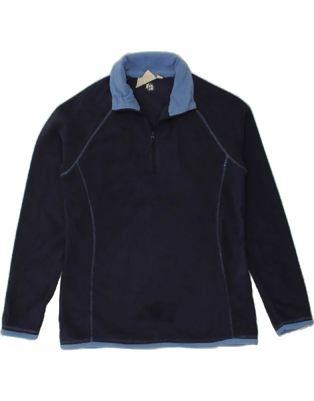 Reduced Prices MOUNTAIN WAREHOUSE Womens Zip Neck Fleece Jumper UK 12 Medium Navy Blue Reduced Prices MOUNTAIN WAREHOUSE Womens Zip Neck Fleece Jumper UK 12 Medium Navy Blue