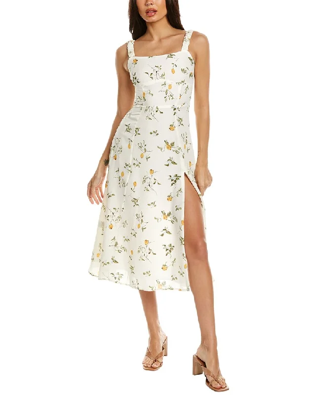 New Deals Moonsea Split Midi Dress