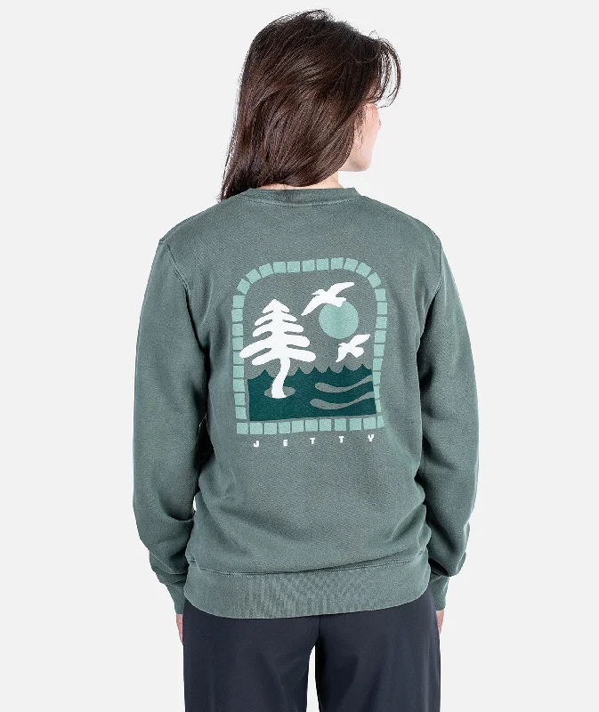 Value Deals Loch Crewneck - Forest Green