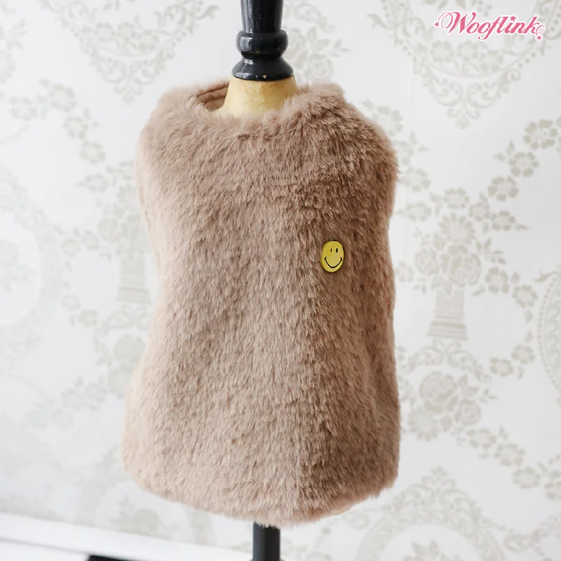 Price Buster Wooflink Smile Fur Coat - Chocolate