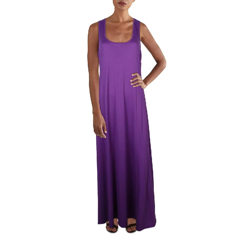 Markdowns Plus Womens Scoop Neck Sleeveless Maxi Dress