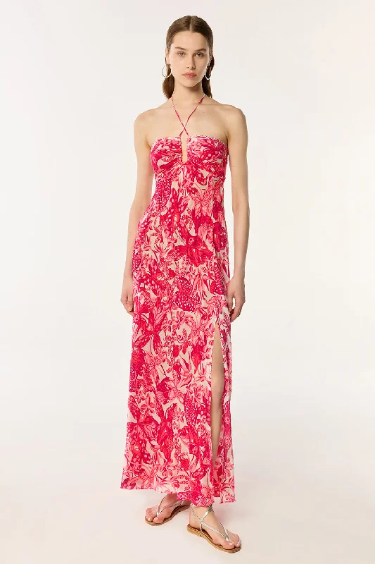 Quick Sale Long Dress Carla - Pink Jengel