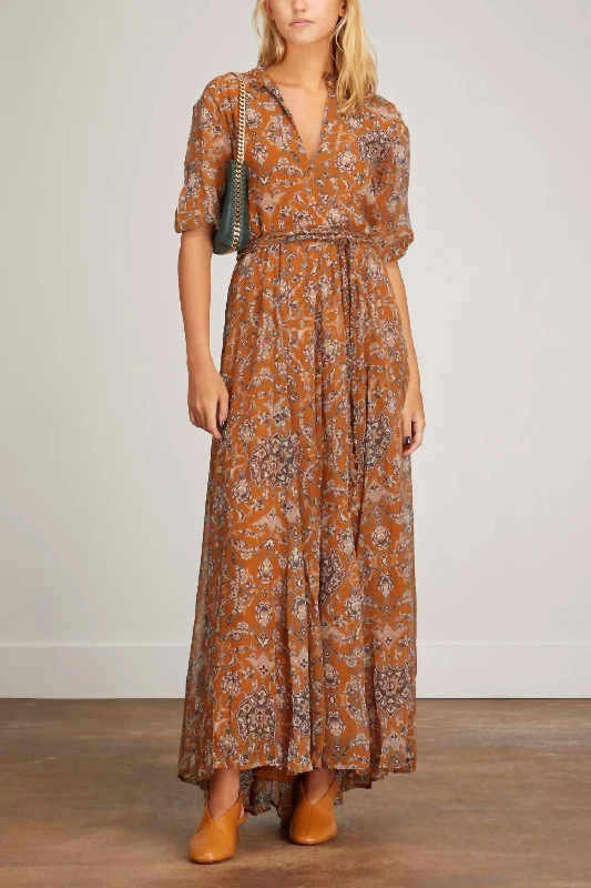 Limited Time Oceanus Dress In Guilded Gold