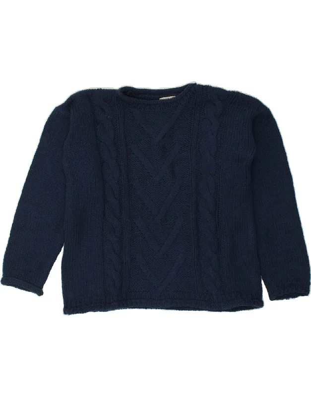 Savings Galore VINTAGE Womens Crew Neck Jumper Sweater UK 20 2XL Navy Blue
