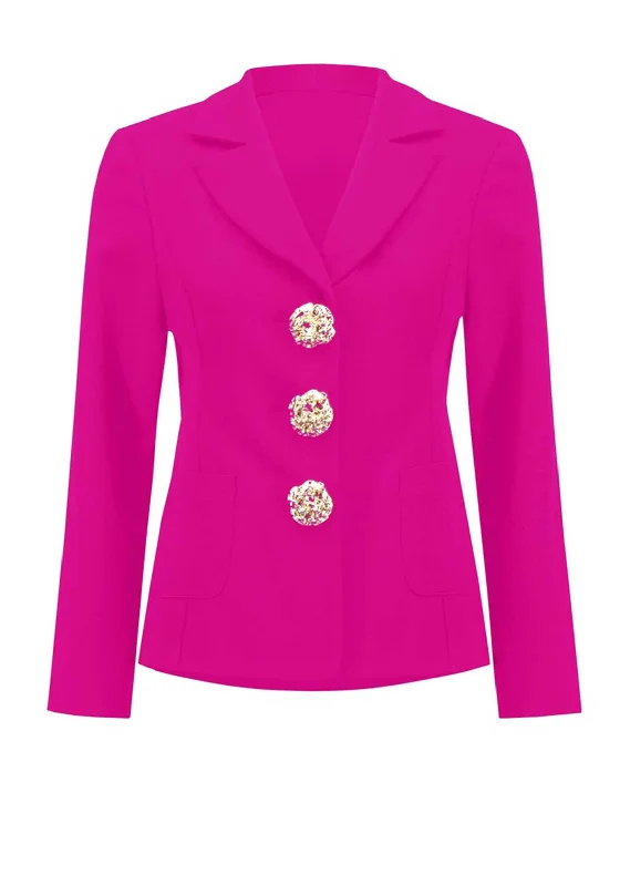 Savings Spectacular Joseph Ribkoff Scuba Crepe Fitted Blazer, Pink