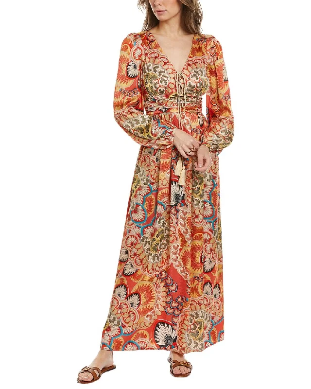 Unbeatable Prices Traffic People He Promise Silk-Blend Maxi Dress