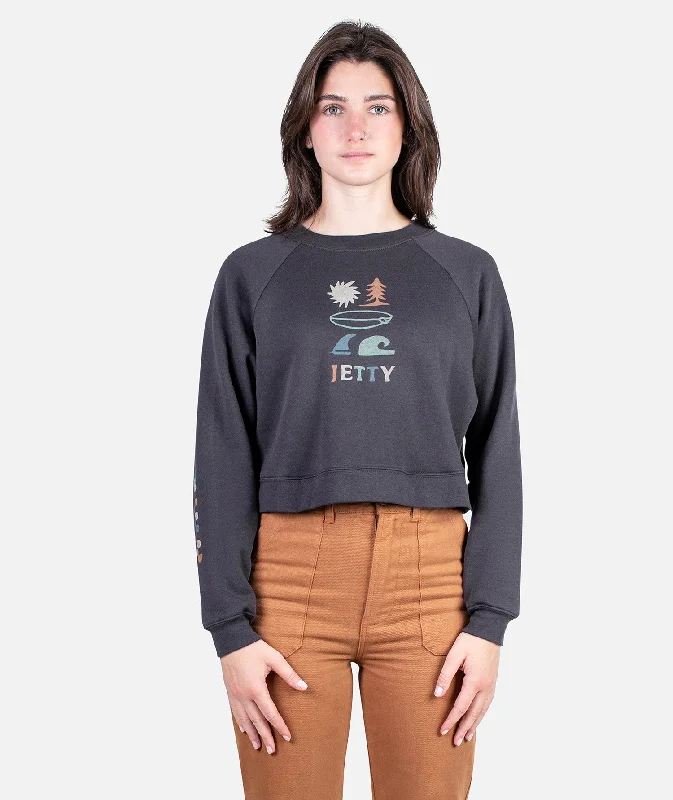 Steals and Deals Terrains Raglan Fleece - Charcoal