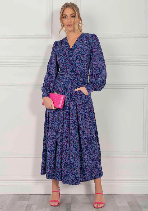 Exclusive Deal Jolie Moi Nancy Maxi Dress, Blue Animal