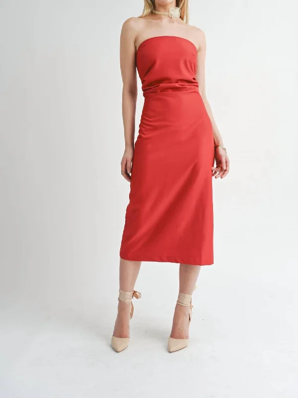 Weekend Deal Ellison Dress In Garnet