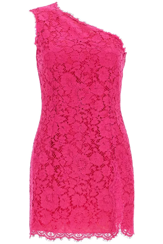 Steals and Deals Dolce & Gabbana Women's Short Shocking pink Lace Dress