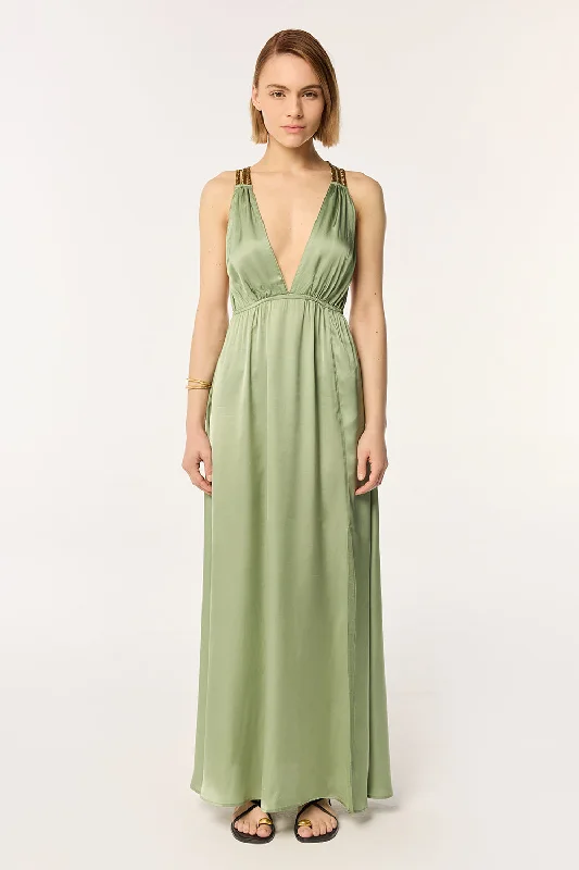 Epic Deals Long Dress Cycas - Sage