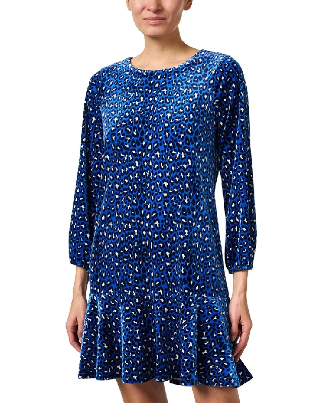 Massive Deals Jude Connally Sadie Print Velvet Dress